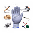 PU coated uhmwpe liner anti cut 5 gloves